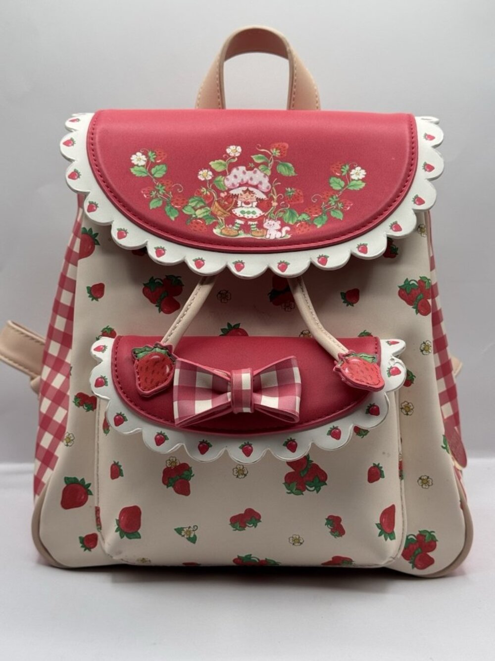 Strawberry Shortcake Gingham Mini Backpack Hot Topic Rare Official